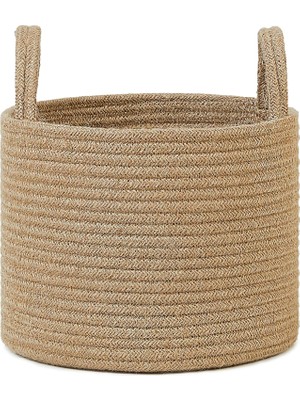 MUJGAN Ocean Home Textile Jüt Halat Sepet 26 x 22 cm