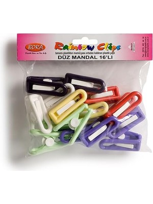 MUJGAN Bora Plastik Plastik Mandal 16 Adet