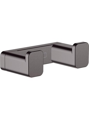 MUJGAN Hansgrohe Addstoris 7,62 cm Çift Kanca, Fırçalanmış Siyah Krom, 41755340