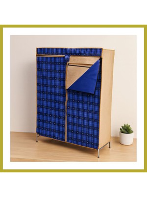 Bezos Portatif Metal Iskelet Bez Gardrop 42X106X150 cm Bcks