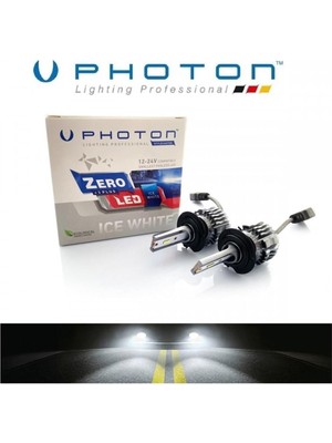 MUJGAN Photon H7 Zero +3 Plus Fansız (12V-24V) Beyaz LED Xenon (1 Yıl Garantili)