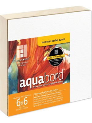 MUJGAN Ampersand Art Supply Müze Serisi Aquabord, 17,72 cm Derinlik, 15,72 x 15,2