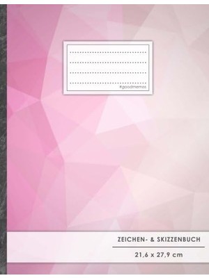 MUJGAN Zeichen- & Skizzenbuch: Dın A4 • 100+ Seiten, Softcover, Register, „decent Pink“ • Original #goodmemos Blanko Heft • Perfekt Als Zeichenheft, Sketchbook, Handlettering