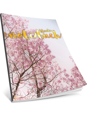 MUJGAN Dékokind® Blanko Notizbuch: Ca. A4-Format • 100 Seiten Mit Inhaltsverzeichnis • Perfekt Als Zeichenbuch, Sketchbook Oder Malbuch Für Erwachsene • Artnr. 26 Frühlingshaft • Softcover