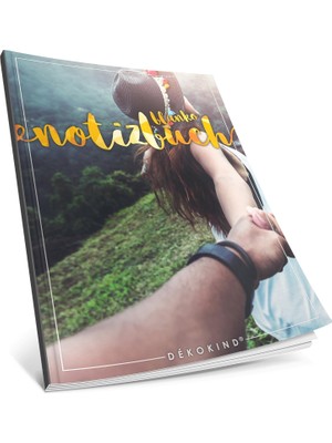 MUJGAN Dékokind® Blanko Notizbuch: Ca. A4-Format • 100 Seiten Mit Inhaltsverzeichnis • Perfekt Als Zeichenbuch, Sketchbook Oder Malbuch Für Erwachsene • Artnr. 44 Traumhaft • Softcover