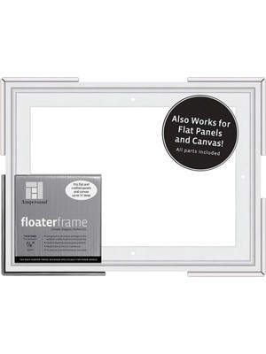 MUJGAN Ampersand Ahşap Paneller Için Floaterframe 17,72 cm Derinlik, Ince, 22,88 x 30,48 Cm, Beyaz (FTHIN780912W)