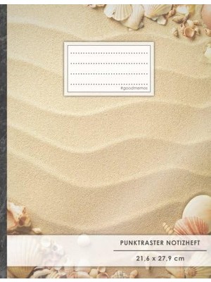 MUJGAN Punktraster Notizbuch • A4-Format, 100+ Seiten, Soft Cover, Register, "sandstrand" • Original #goodmemos Dot Grid Notebook • Perfekt Als Bullet Journal, Zeichenbuch, Skizzenbuch, Kalligraphie Buch