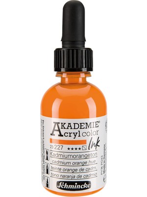 MUJGAN Schmincke Akademie Akrilik Mürekkep 50 ml 227 Cadmium Orange Hue