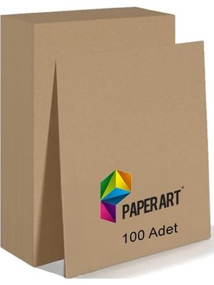 MUJGAN Monarty Kraft Kağıt, Paperart Kraft A4 Boyut, 90GR, 100 Yaprak, Renkli Fotokopi Uyumlu, El Işi Kağıdı, Saman Kağıdı