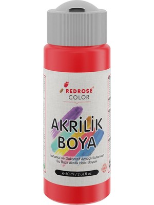 MUJGAN Kırmızı Akrilik Boya 60ML