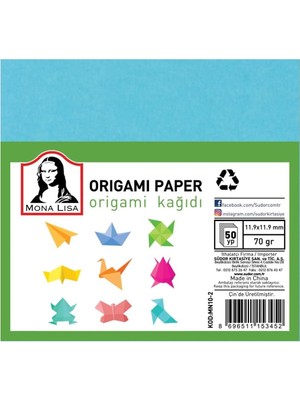 MUJGAN Sudor Südor Origami Kağıdı 9x9 70 Gram 50 Yaprak