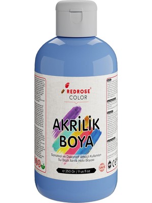 MUJGAN Açık Mavi Akrilik Boya 250GR