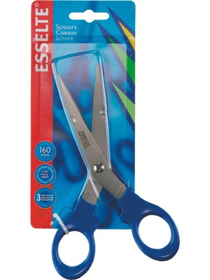 MUJGAN Esselte 82116 Papierschere 2000, 160 Mm, 6 Inç, Sap Mavi
