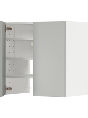 IKEA Açık Gri Aspiratör Dolabı 60X38,6X60 Cm, 2 Kapaklı