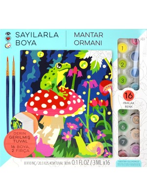 MUJGAN Craft And Arts Numaralarla Boya Seti Mantar 9207