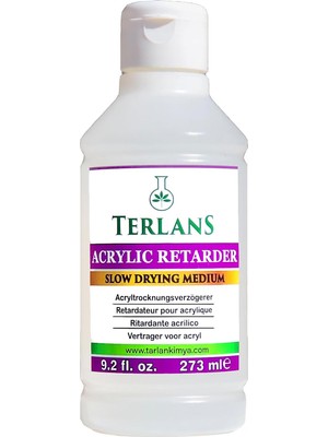 MUJGAN Terlans Akrilik Kuruma Geciktirici 273 ml Acrylic Retarder Slow Drying Medium
