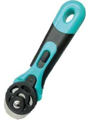 MUJGAN Tokıa Yuvarlak Bıçaklı Kumaş Deri Kağıt Rulet Kesici 45 mm Tayvan, 28062021RLT45W