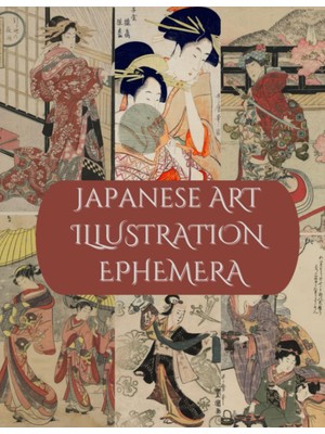 MUJGAN Independently Published Japanese Art Illustration Ephemera - Collage Cut Out: Asian Ephemera Junk Journal Supplies