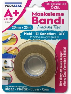MUJGAN Vodaseal Maskeleme Bandı 20MMX25MT-A -Plus
