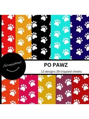 MUJGAN Independently Published Dog`s Pawz Scrapbook Paper: Scrapbook Patterned Paper Inspired For Crafts, Collage, Junk Journaling, And More