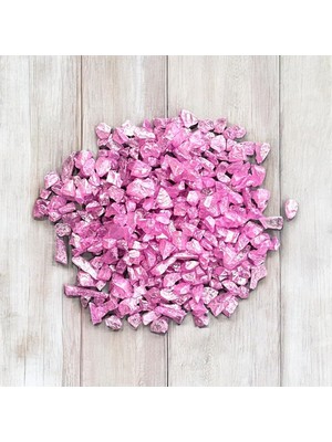 MUJGAN Reçine Açık Pembe Dekoratif Kırık Cam 50GR Hobi Mum Tepsi Dekoratif Cam