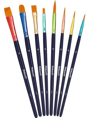 MUJGAN Pelikan Lot De 8 Pinceaux Synthétiques De Qualité Supérieure