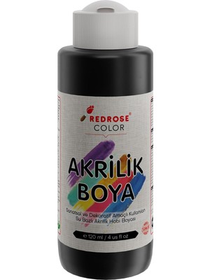 MUJGAN Siyah Akrilik Boya 120ML