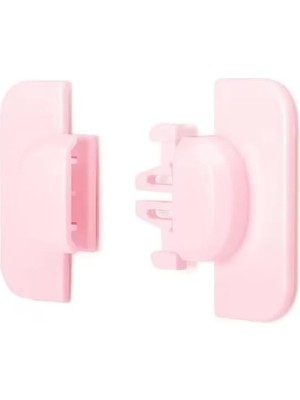 MUJGAN Geçmeli Tip Buzdolabı ve Dolap Için Çocuk Güvenlik Kilidi Yapışkanlı, Karma Renk, 1 Adet, Pembe,