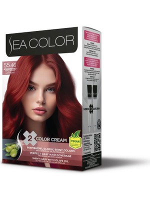 MUJGAN Sea Color 55.46 Amazon Kızılı Set Boya