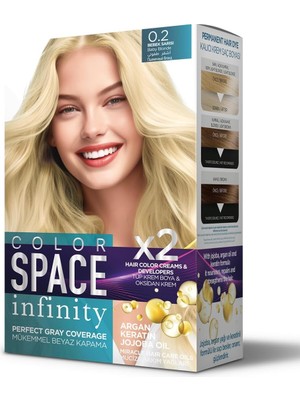 MUJGAN Color Space Infınıty Set Saç Boyası 0.2 Bebek Sarısı