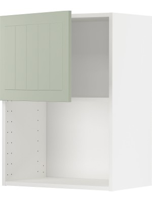 IKEA Açık Yeşil Ankastre Mikrodalga Fırın Duvar Dolabı 60X38,9X80 Cm, Tek Kapaklı, Raflı