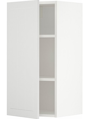 IKEA Beyaz Mutfak Duvar Dolabı 40X38,9X80 Cm, Tek Kapaklı, Raflı