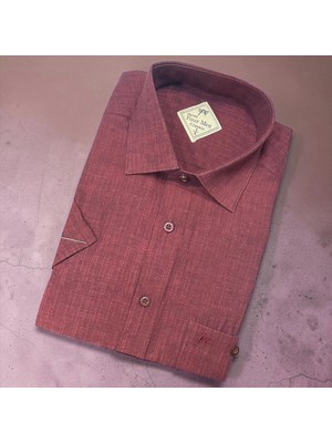 Eren Style Linen Keten Klasik %100 Cotton Kısa Kollu Terletmeyen Gömlek