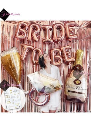 MUJGAN Bkmc Bride To Be Bekarlığa Veda Partisi Balon Süsleme Rose Gold Rosegold BMCNM279