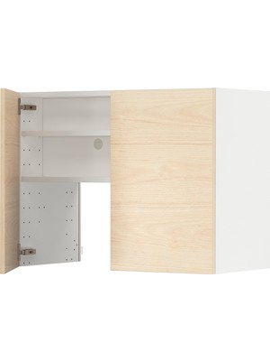 IKEA Açık Dişbudak Aspiratör Dolabı 80X38,6X60 Cm, 2 Kapaklı