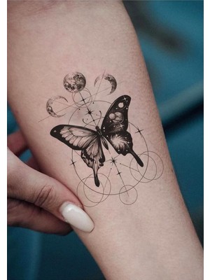 MUJGAN Bearpear Pharos Kelebek Dövmesi Tattoo