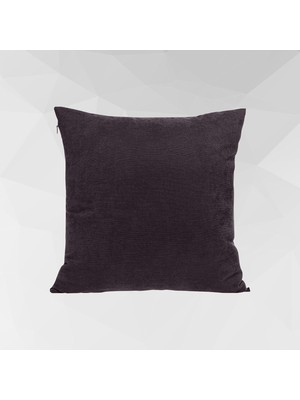 MUJGAN Cortibo Barcelona Kadife Dokulu Kırlent Kılıfı 45X45CM (Antrasit)