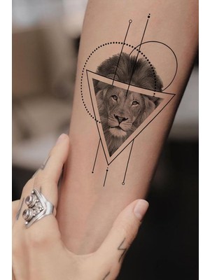 MUJGAN Bearpear Aslan Dövmesi Unisex Tattoo