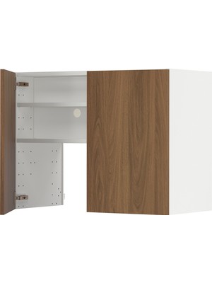 IKEA Ceviz Aspiratör Dolabı 80X38,6X60 Cm, 2 Kapaklı