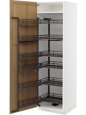 IKEA Meşe Kiler Dolabı 60X60X200 Cm, Tek Kapaklı, Kiler Mekanizmalı