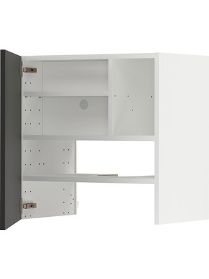 IKEA Antrasit Aspiratör Dolabı 60X38,6X60 Cm, Tek Kapaklı