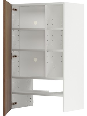 IKEA Ceviz Aspiratör Dolabı 60X38,6X100 Cm, Tek Kapaklı