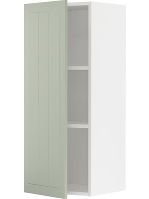 IKEA Açık Yeşil Mutfak Duvar Dolabı 40X38,9X100 Cm, Tek Kapaklı, Raflı