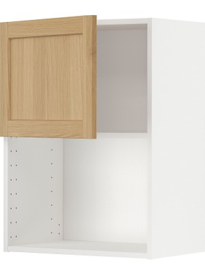 IKEA Meşe Ankastre Mikrodalga Fırın Duvar Dolabı 60X38,9X80 Cm, Tek Kapaklı, Raflı