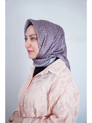 Scarfe Scarf Saten Simli Eşarp 5051