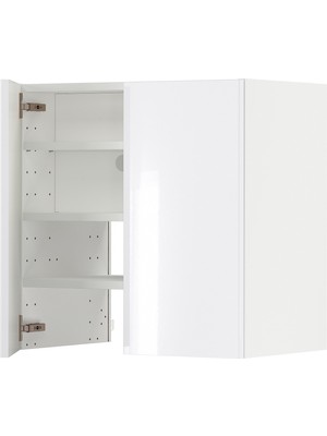 IKEA Beyaz Aspiratör Dolabı 60X38,8X60 Cm, 2 Kapaklı