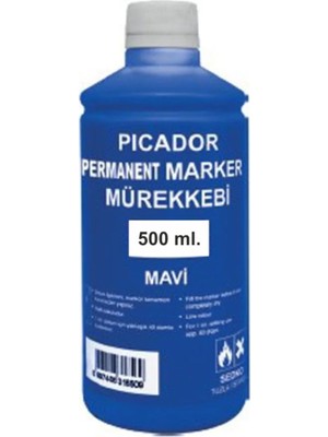 Picador Mavi Tahta Kalemi Mürekkebi 500 cc 1/2