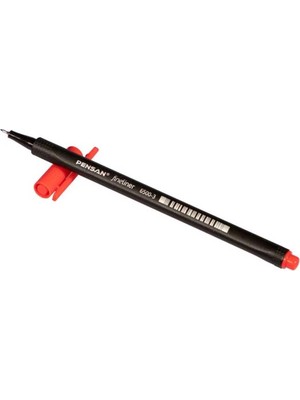 Pensan Fineliner Keçeli Kalem 0.4 mm Açık Kırmızı (10 Adet)