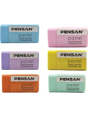 Pensan PSS-24P Pastel Silgisi ( 6 Farklı Renk/adet)