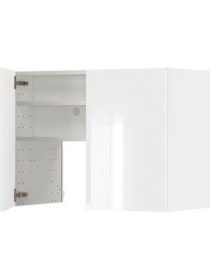 IKEA Açık Gri Aspiratör Dolabı 80X38,8X60 Cm, 2 Kapaklı